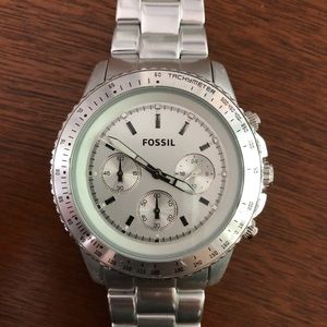 Fossil silver woman’s boyfriend watch